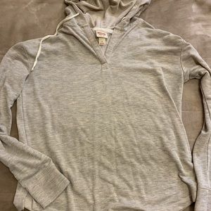 Tan Long Sleeve Shirt W/ Hood